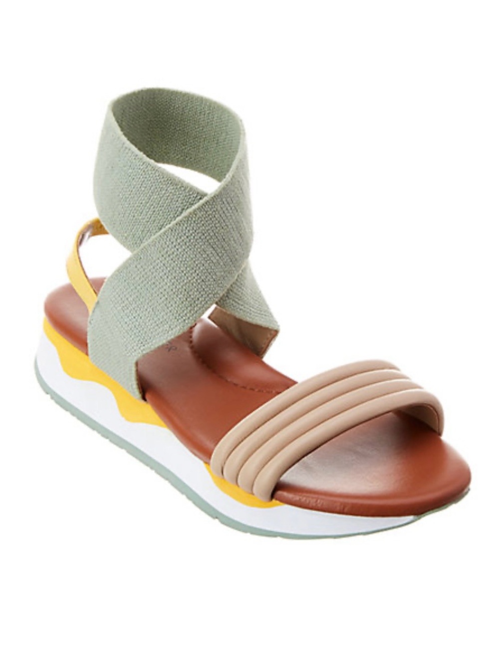 Donald J. Pliner Multi-Color Sandal with Sage Ankle Wrap